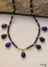Boho Necklace, Adele Labradorite Teardrop Pendant Necklace